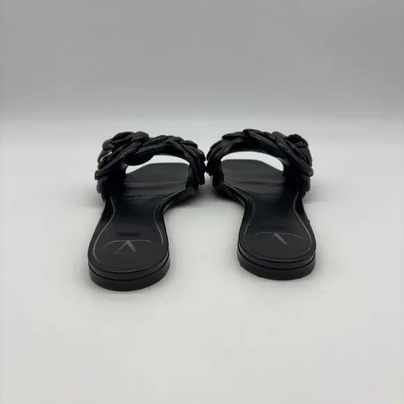 Valentino Garavani Rose Edition Atelier Leather Slides - Picture 3 of 7